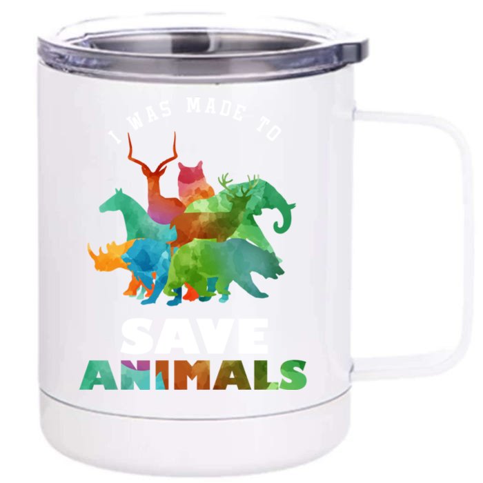 Cool Vets Veterinarian Made To Save Animal Rescuer Gift Front & Back 12oz Stainless Steel Tumbler Cup