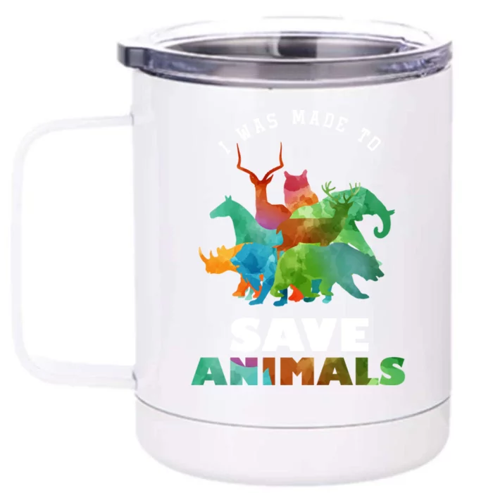 Cool Vets Veterinarian Made To Save Animal Rescuer Gift Front & Back 12oz Stainless Steel Tumbler Cup