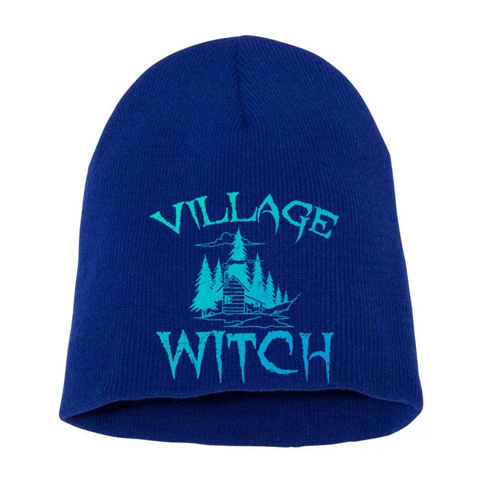 Cool Village Witch Cottage Farm Ecology Lovers Gift Short Acrylic Beanie