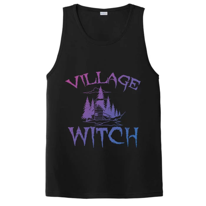 Cool Village Witch Cottage Farm Ecology Lovers Gift Performance Tank