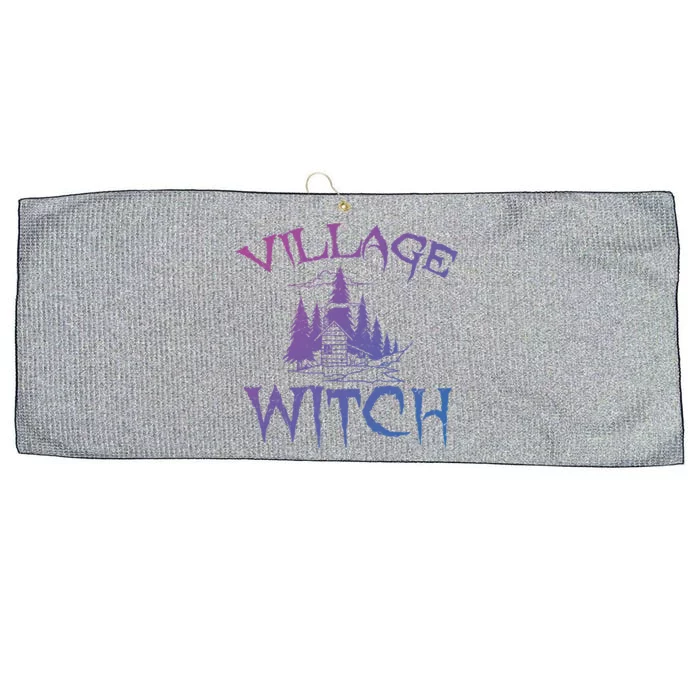 Cool Village Witch Cottage Farm Ecology Lovers Gift Large Microfiber Waffle Golf Towel