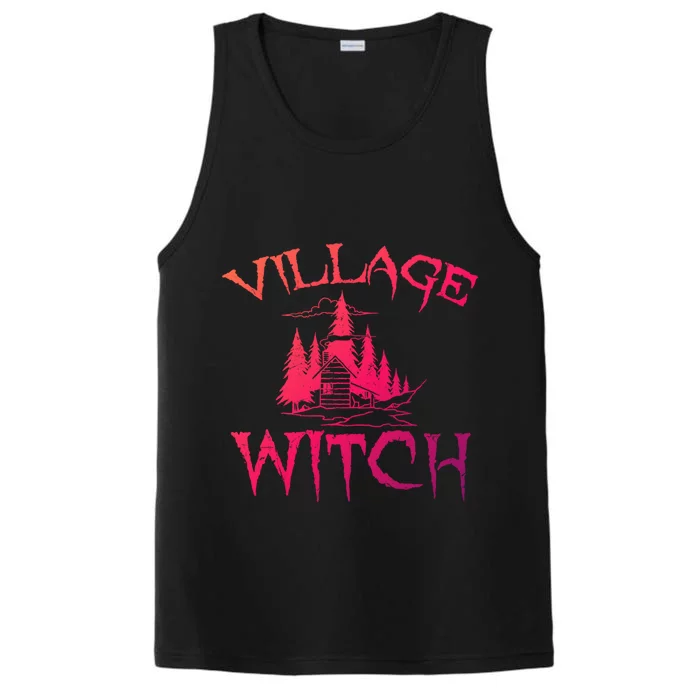 Cool Village Witch Cottage Farm Ecology Lovers Gift Performance Tank