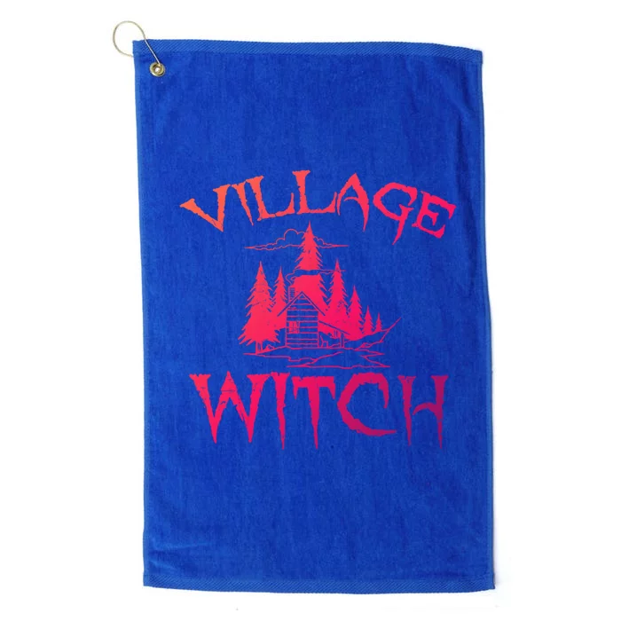 Cool Village Witch Cottage Farm Ecology Lovers Gift Platinum Collection Golf Towel