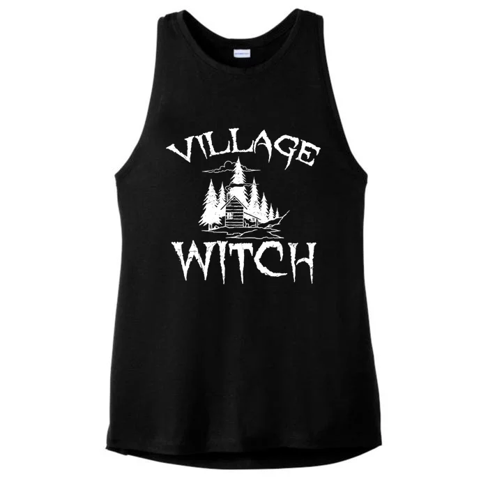 Cool Village Witch Cottage Farm Ecology Lovers Gift Ladies Tri-Blend Wicking Tank