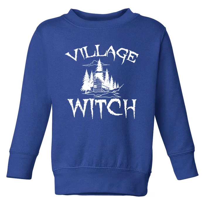 Cool Village Witch Cottage Farm Ecology Lovers Gift Toddler Sweatshirt