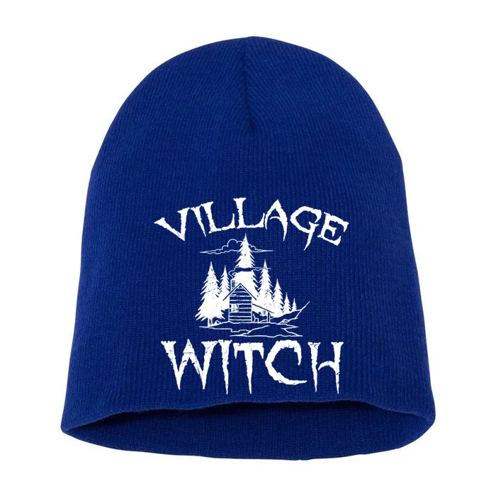 Cool Village Witch Cottage Farm Ecology Lovers Gift Short Acrylic Beanie