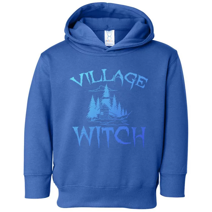 Cool Village Witch Cottage Farm Ecology Lovers Gift Toddler Hoodie