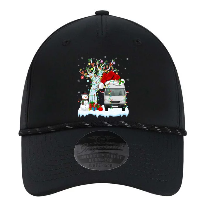 Camper Van Xmas Tree Lighting Santa Hat Camper Van Christmas Gift Performance The Dyno Cap