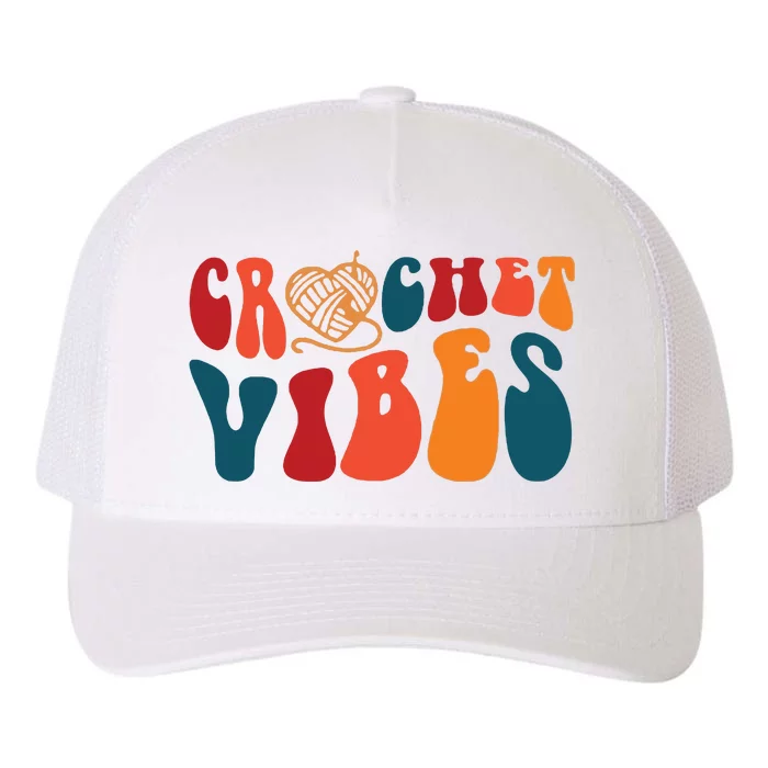 Crochet Vibes Yarn Yupoong Adult 5-Panel Trucker Hat