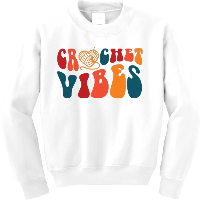 Crochet Vibes Yarn Kids Sweatshirt