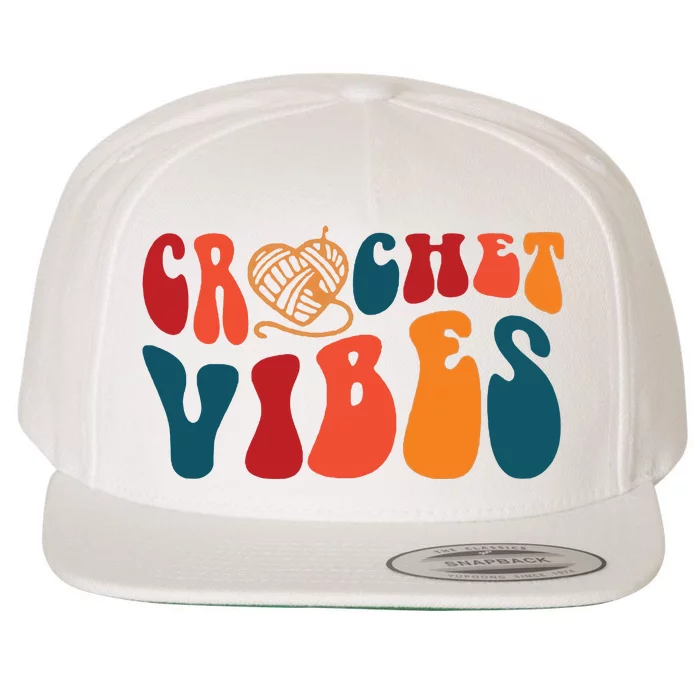 Crochet Vibes Yarn Wool Snapback Cap