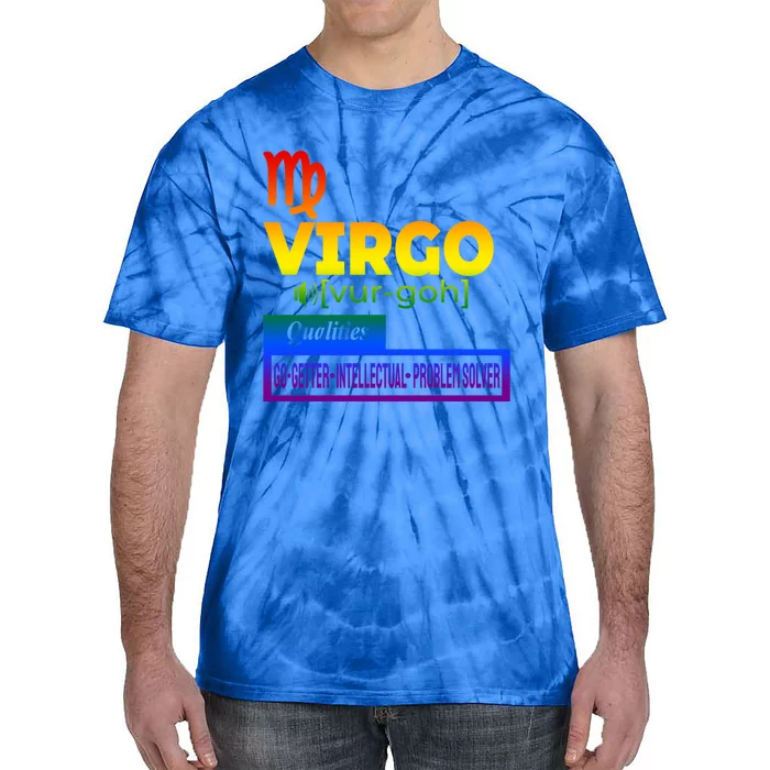 Colorful Virgo Zodiac Qualities Gift Tie-Dye T-Shirt