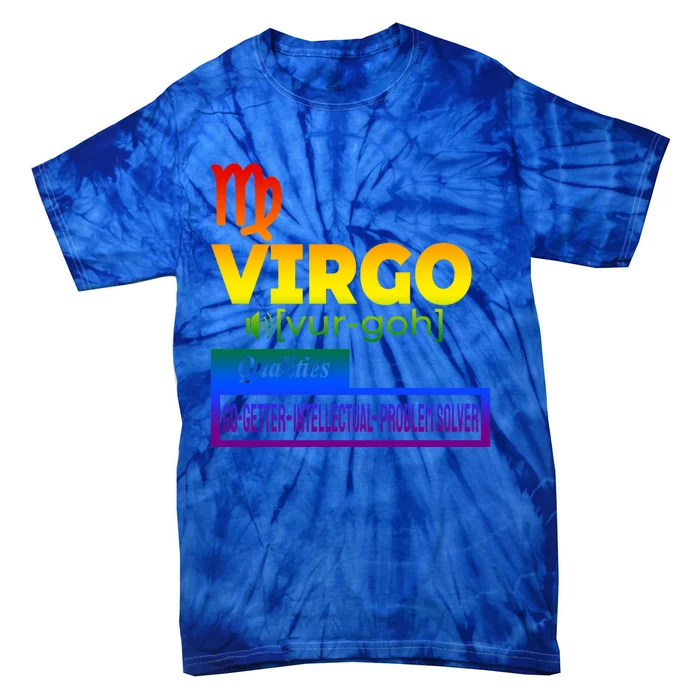 Colorful Virgo Zodiac Qualities Gift Tie-Dye T-Shirt