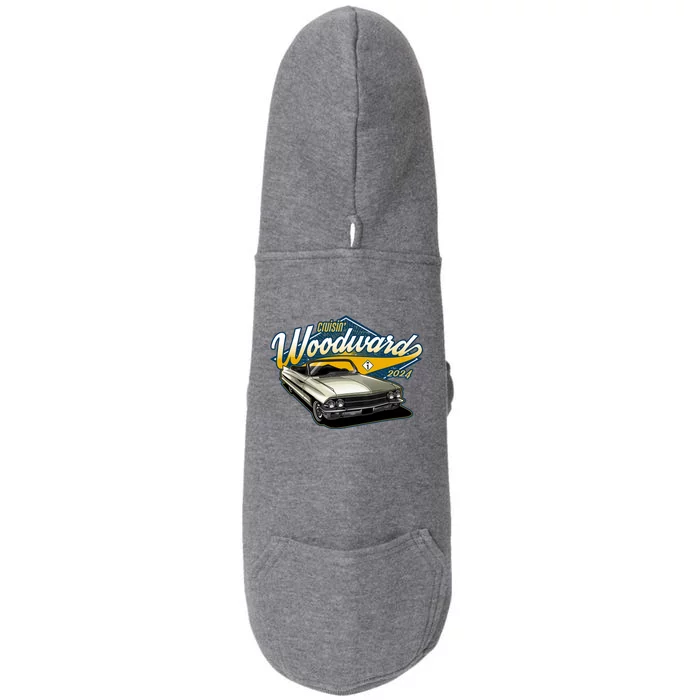 Cruisin Woodward 1962 Cadillac Coupe 2024 Doggie 3-End Fleece Hoodie