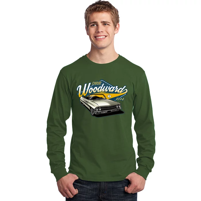 Cruisin Woodward 1962 Cadillac Coupe 2024 Long Sleeve Shirt