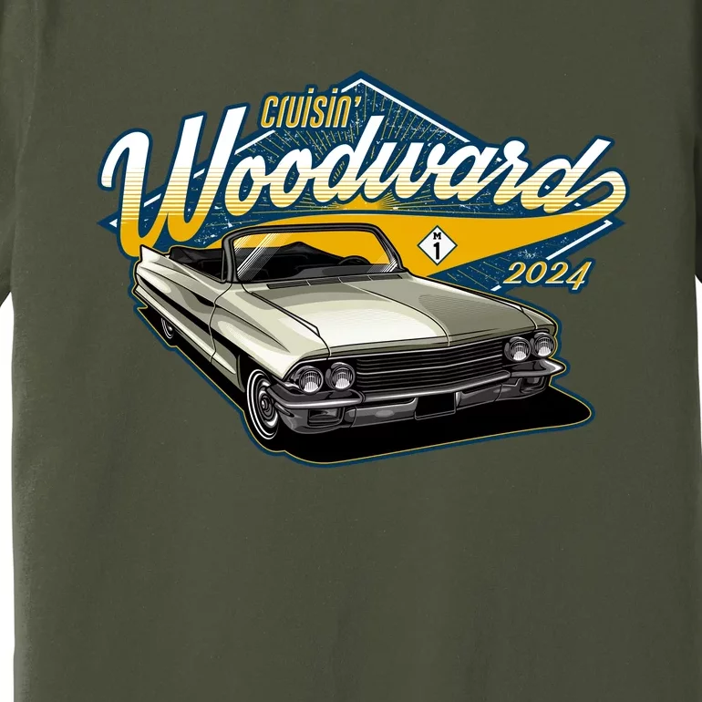 Cruisin Woodward 1962 Cadillac Coupe 2024 Premium T-Shirt