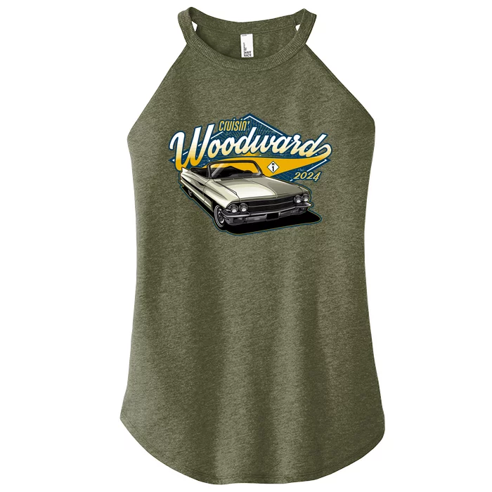 Cruisin Woodward 1962 Cadillac Coupe 2024 Women’s Perfect Tri Rocker Tank