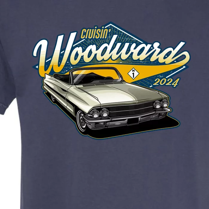 Cruisin Woodward 1962 Cadillac Coupe 2024 Garment-Dyed Heavyweight T-Shirt