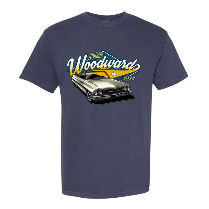 Cruisin Woodward 1962 Cadillac Coupe 2024 Garment-Dyed Heavyweight T-Shirt