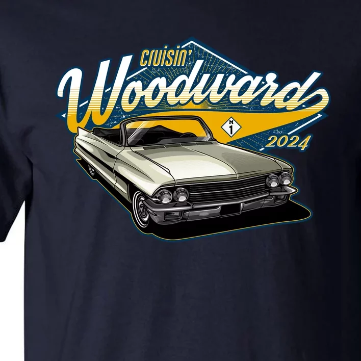 Cruisin Woodward 1962 Cadillac Coupe 2024 Tall T-Shirt