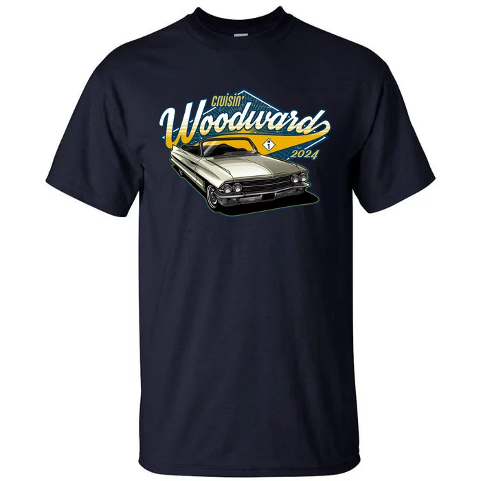 Cruisin Woodward 1962 Cadillac Coupe 2024 Tall T-Shirt