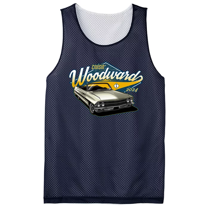 Cruisin Woodward 1962 Cadillac Coupe 2024 Mesh Reversible Basketball Jersey Tank