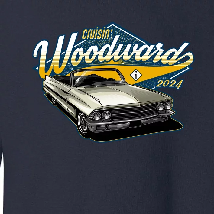 Cruisin Woodward 1962 Cadillac Coupe 2024 Toddler Sweatshirt