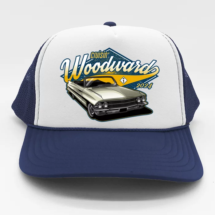 Cruisin Woodward 1962 Cadillac Coupe 2024 Trucker Hat