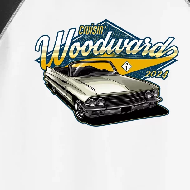 Cruisin Woodward 1962 Cadillac Coupe 2024 Toddler Fine Jersey T-Shirt