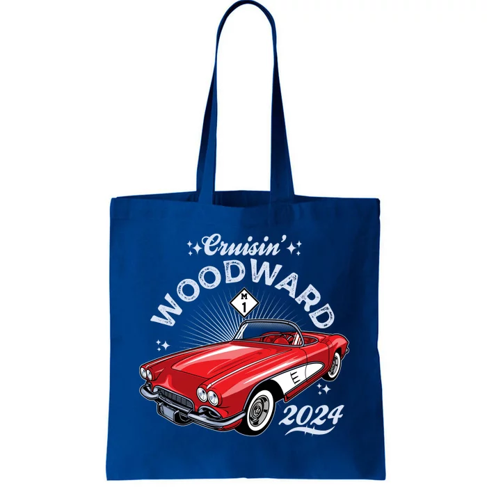 Cruisin Woodward 2024 1961 Chevrolet Corvette Tote Bag