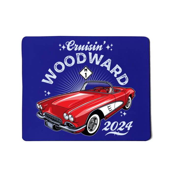 Cruisin Woodward 2024 1961 Chevrolet Corvette Mousepad