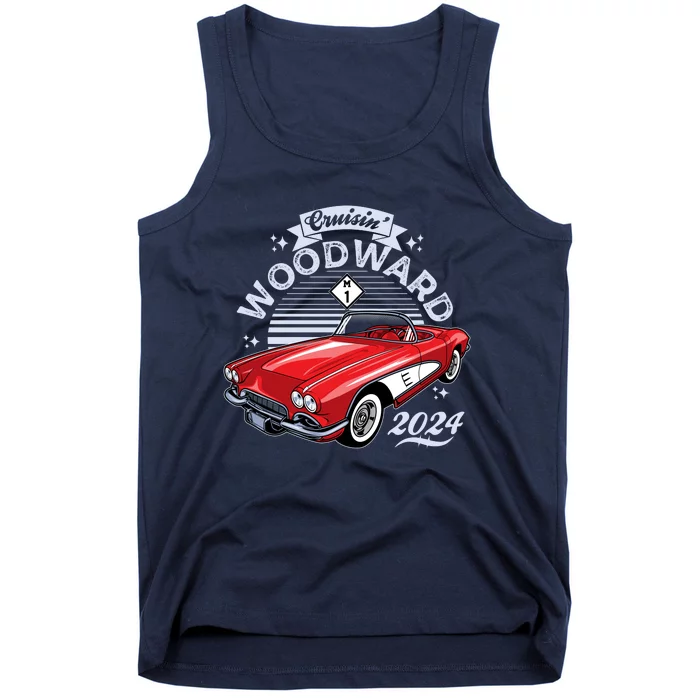 Cruisin Woodward 2024 1961 Chevrolet Corvette Tank Top