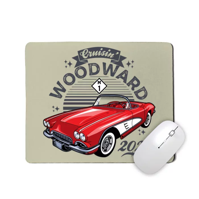 Cruisin Woodward 2024 1961 Chevrolet Corvette Mousepad