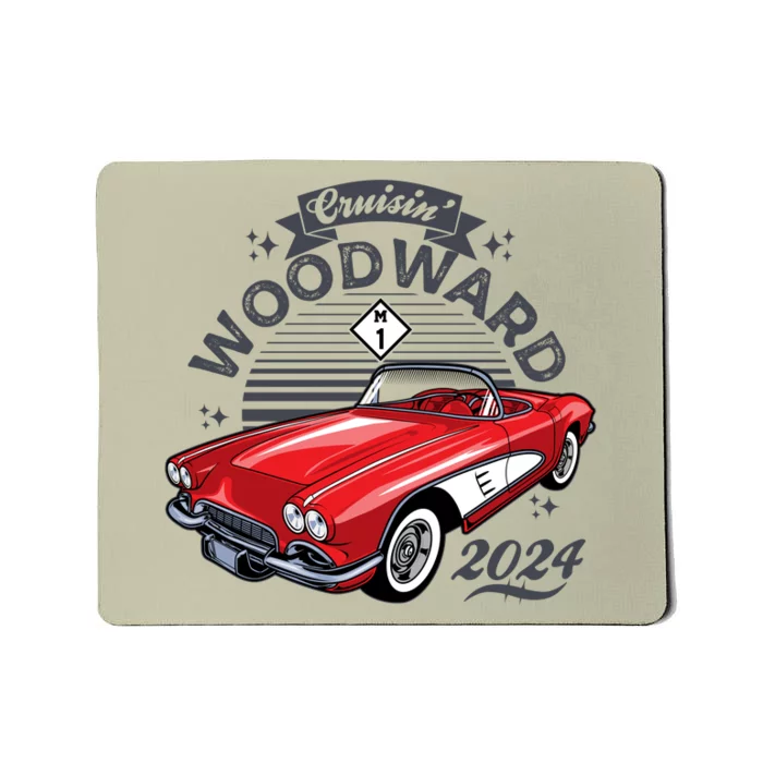 Cruisin Woodward 2024 1961 Chevrolet Corvette Mousepad