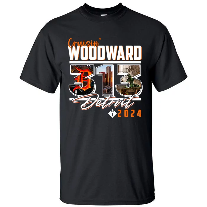 Cruisin Woodward 313 Detroit Michigan 2024 M1 Tall T-Shirt