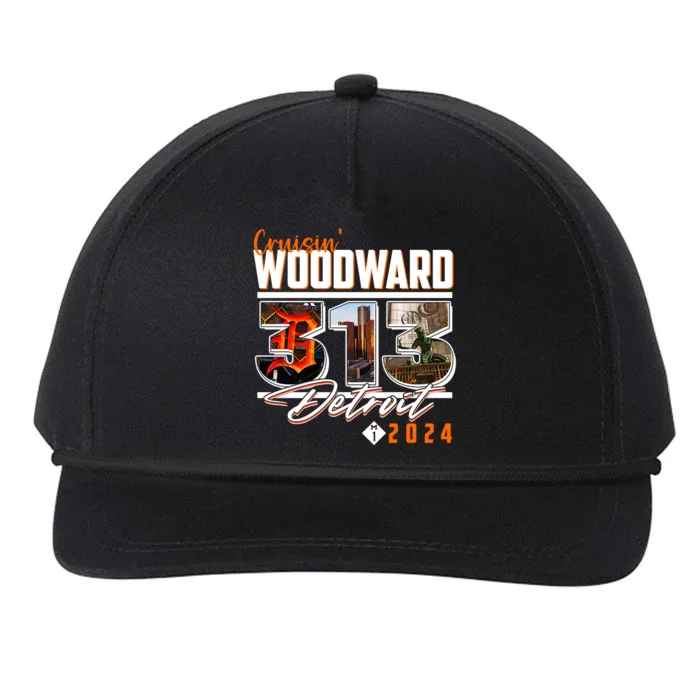 Cruisin Woodward 313 Detroit Michigan 2024 M1 Snapback Five-Panel Rope Hat