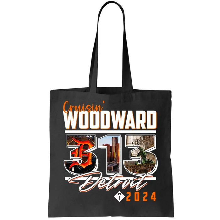 Cruisin Woodward 313 Detroit Michigan 2024 M1 Tote Bag