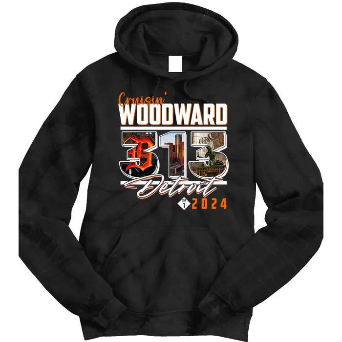 Cruisin Woodward 313 Detroit Michigan 2024 M1 Tie Dye Hoodie