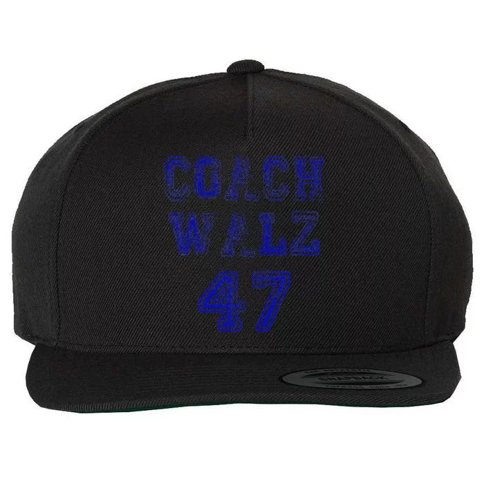 Coach Waltz 47 Harris Waltz 2024 Coach Walz Harris Walz 2024 Wool Snapback Cap