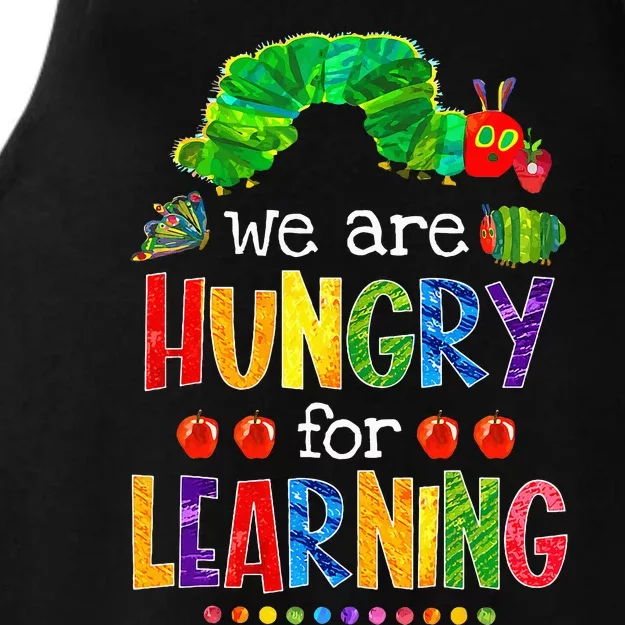 Caterpillar We Are Hungry For Learning Ladies Tri-Blend Wicking Tank