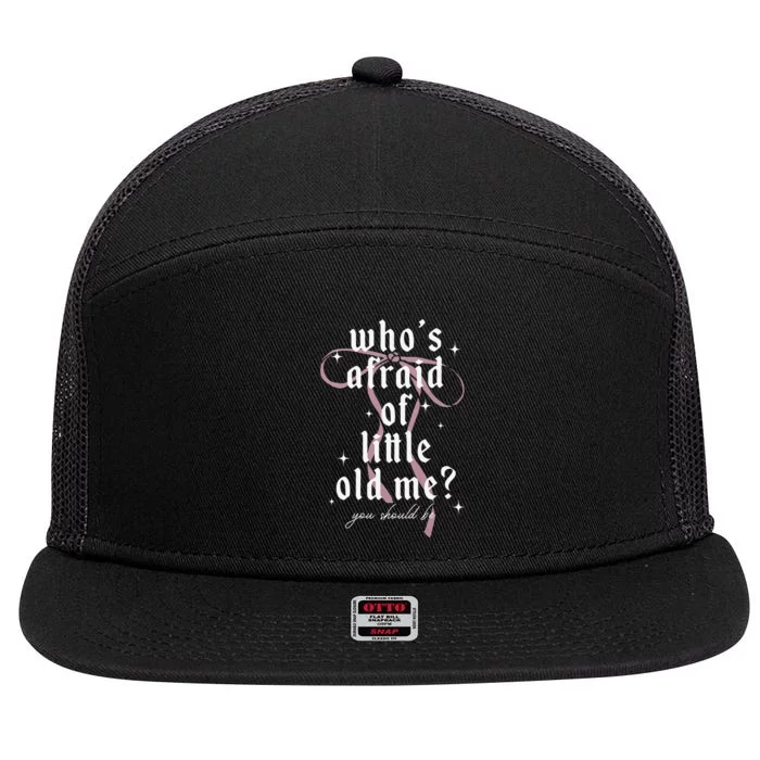 Coquette Whos Afraid Of Little Funny Old Me 7 Panel Mesh Trucker Snapback Hat