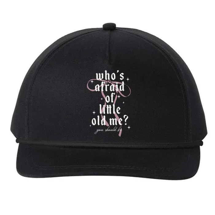 Coquette Whos Afraid Of Little Funny Old Me Snapback Five-Panel Rope Hat