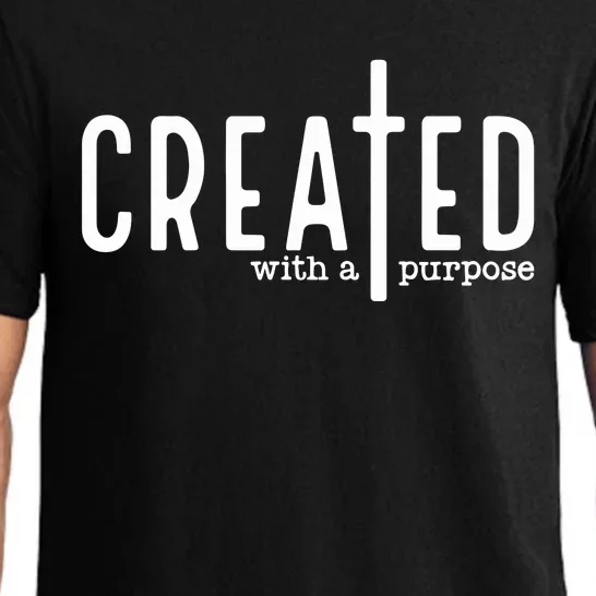 Created With A Purpose Christian Pajama Set