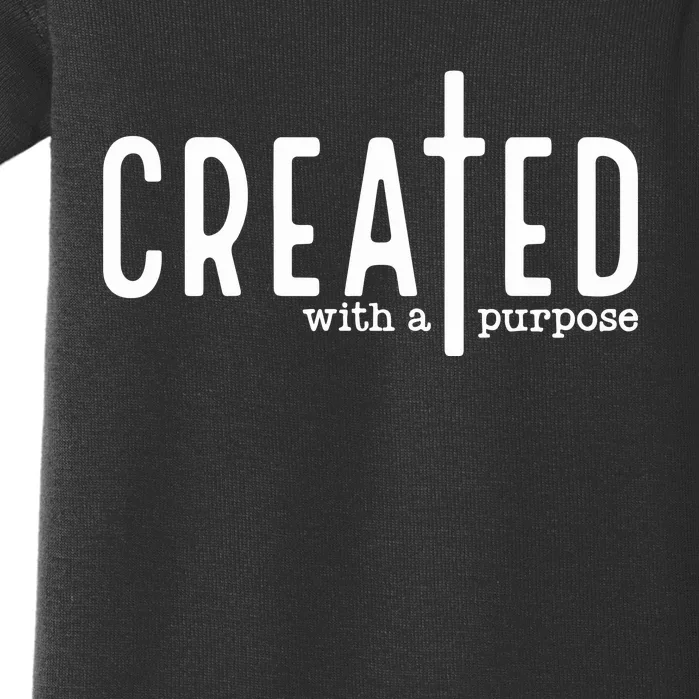 Created With A Purpose Christian Baby Bodysuit