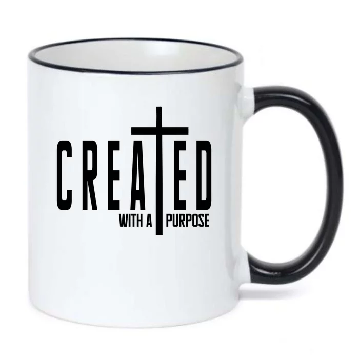 Created With A Purpose Jesus Black Color Changing Mug