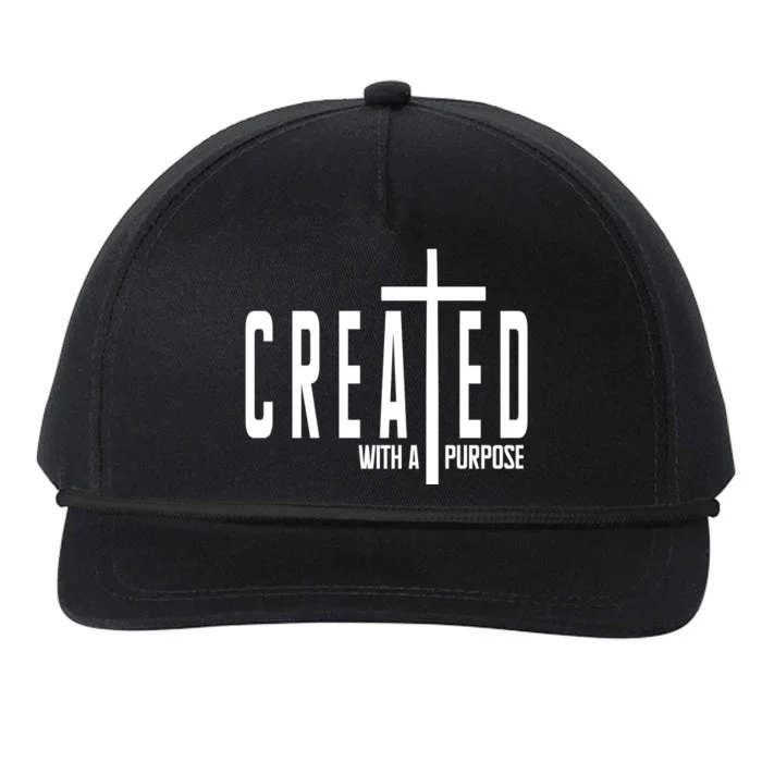 Created With A Purpose Jesus Snapback Five-Panel Rope Hat