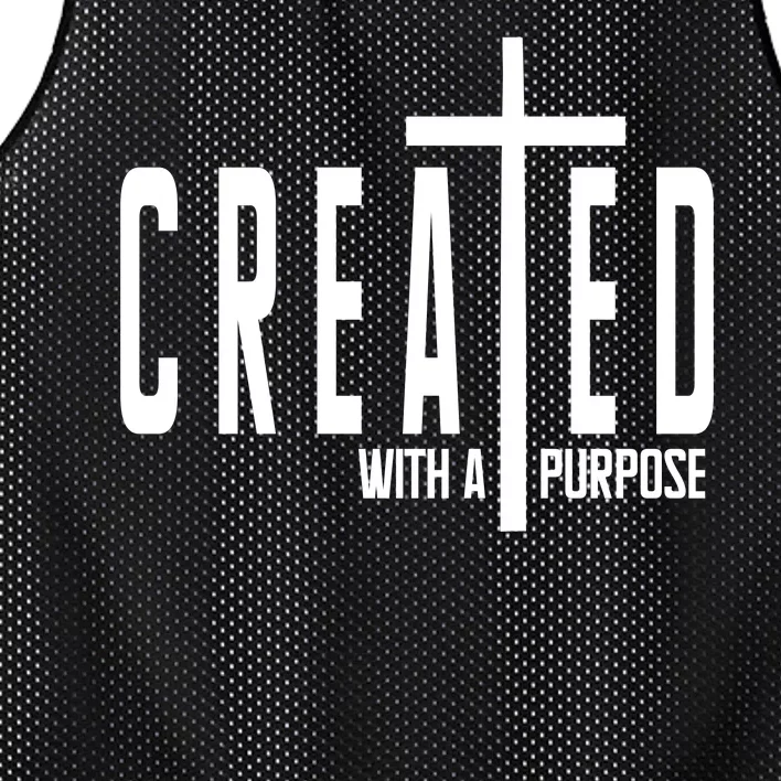 Created With A Purpose Jesus Mesh Reversible Basketball Jersey Tank