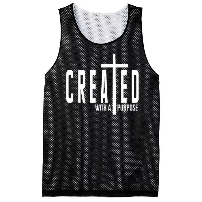 Created With A Purpose Jesus Mesh Reversible Basketball Jersey Tank