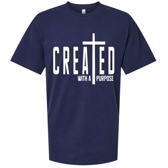 Created With A Purpose Jesus Sueded Cloud Jersey T-Shirt