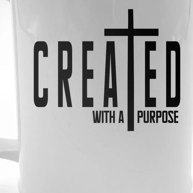 Created With A Purpose Jesus Front & Back Beer Stein